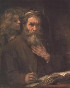 REMBRANDT Harmenszoon van Rijn Saint Matthem and the Angel (mk33) oil painting artist